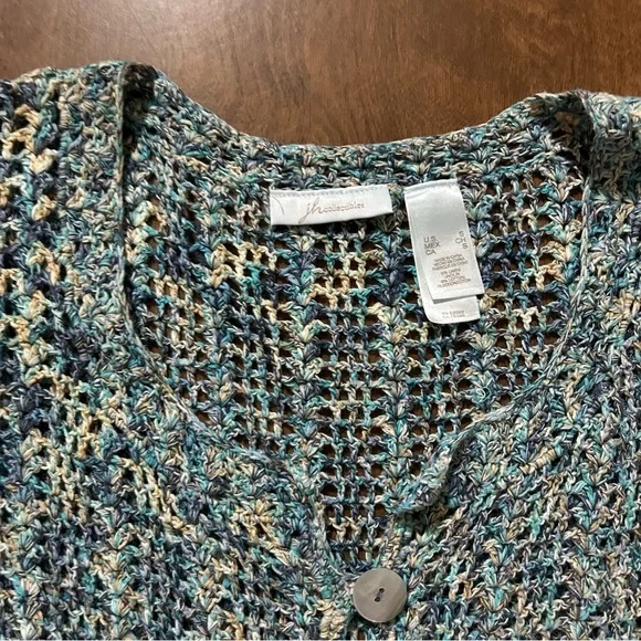 Crochet linen blend vest/top S - Picture 3 of 3